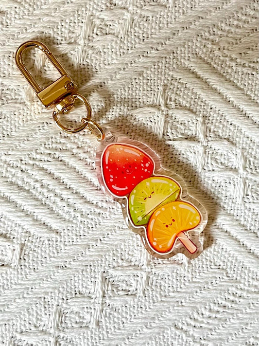 Strawberry Fruit Tanghulu Acrylic Keychain