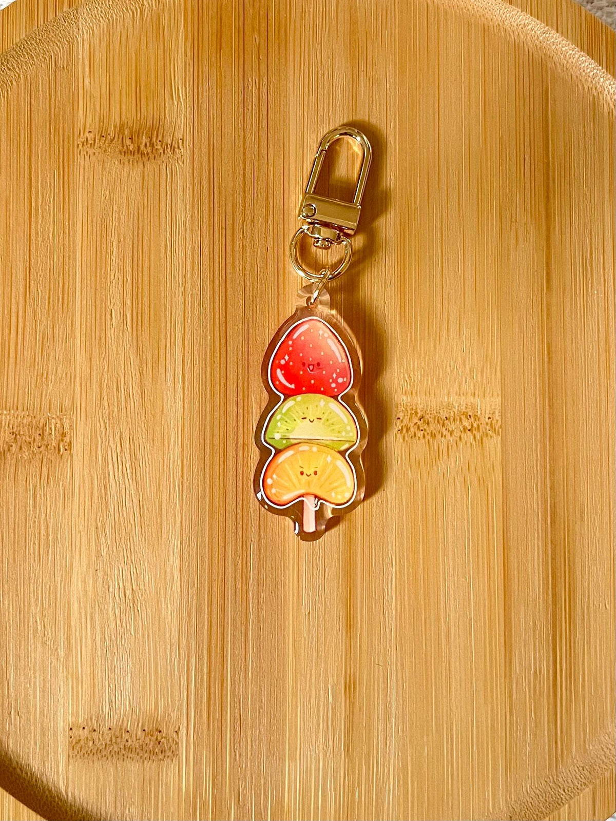Strawberry Fruit Tanghulu Acrylic Keychain