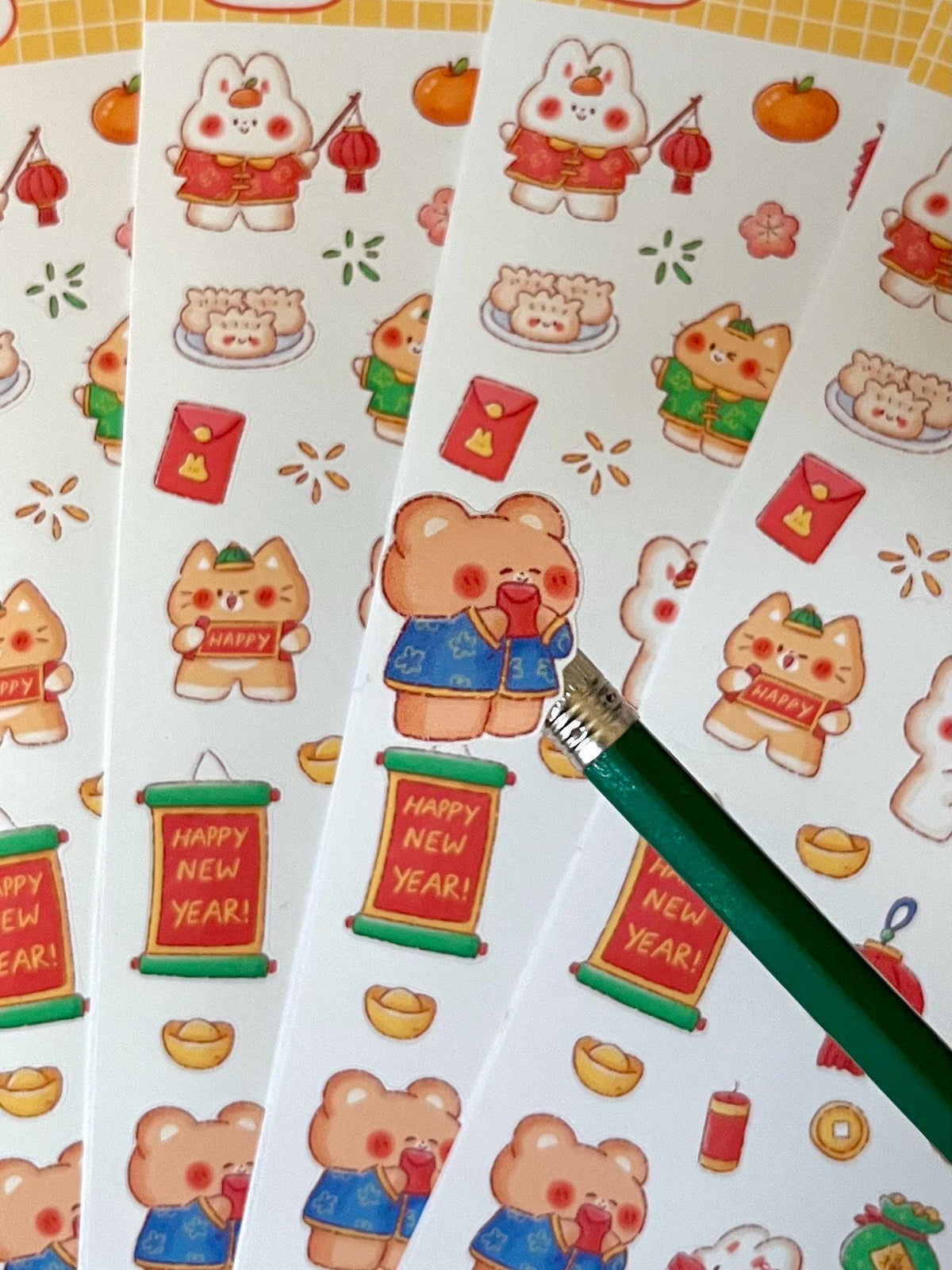 Lunar New Year Friends Sticker Sheet