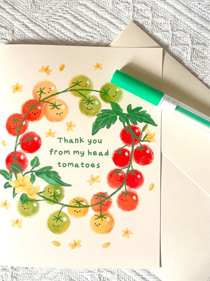 Tomato Thank You Card (4.25x5.5 in)