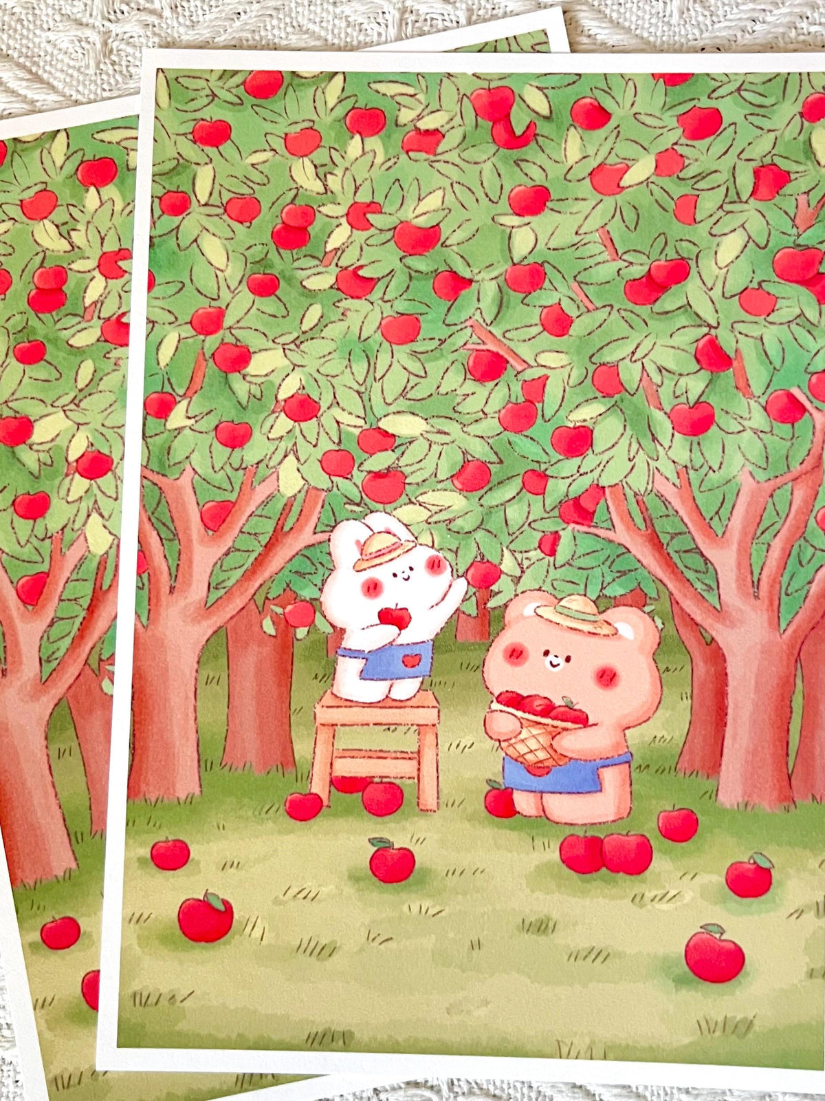 Apple Orchard Small Art Print (5x7 in)
