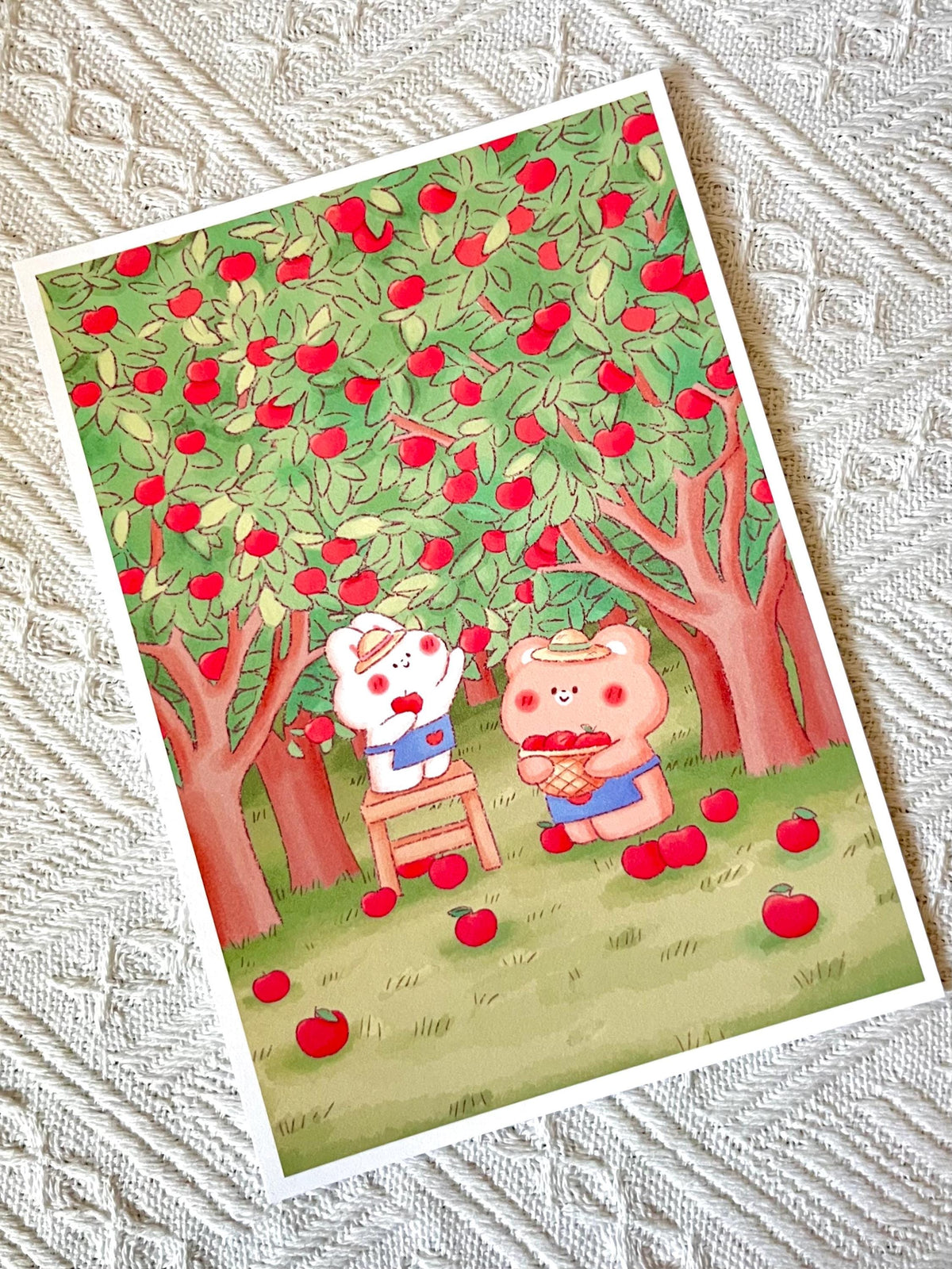 Apple Orchard Small Art Print (5x7 in)