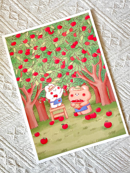 Apple Orchard Small Art Print (5x7 in)