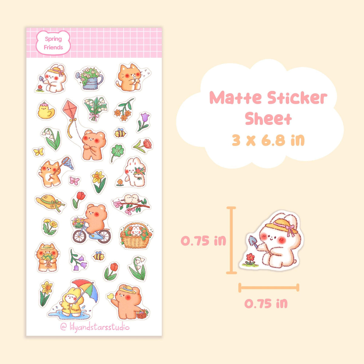 Spring Friends Sticker Sheet
