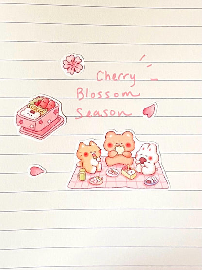 Hanami Friends Sticker Sheet