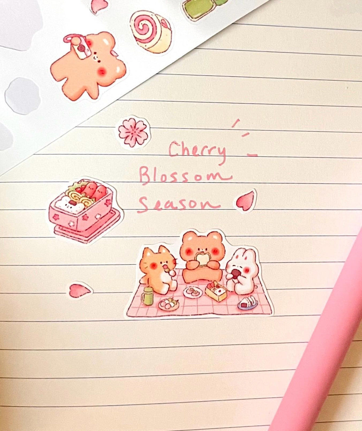 Hanami Friends Sticker Sheet