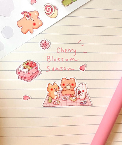 Hanami Friends Sticker Sheet