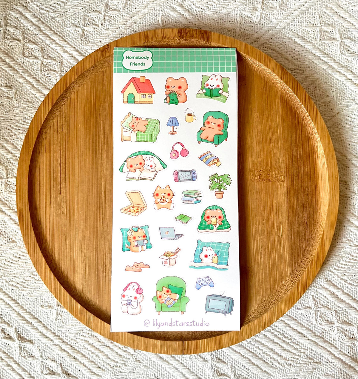 Homebody Friends Sticker Sheet