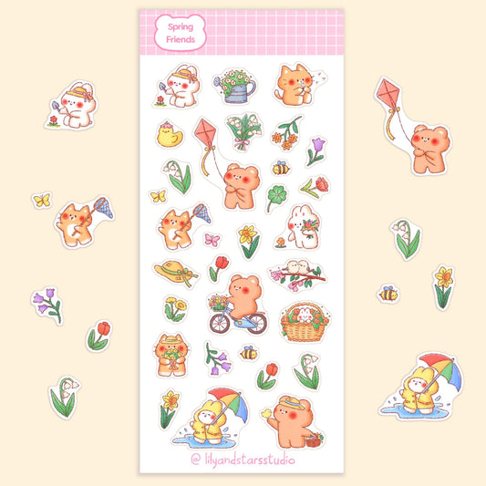 Spring Friends Sticker Sheet