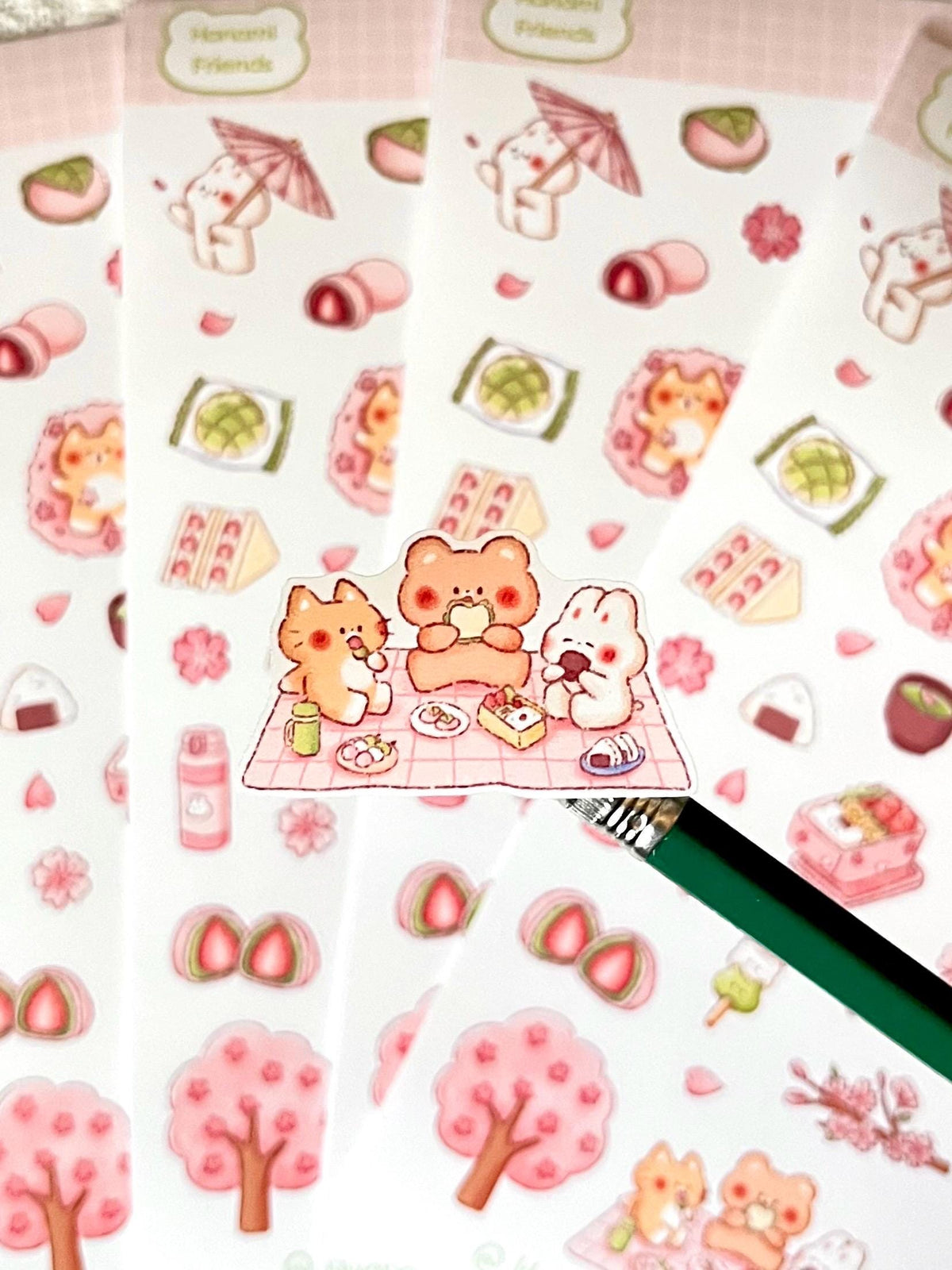 Hanami Friends Sticker Sheet