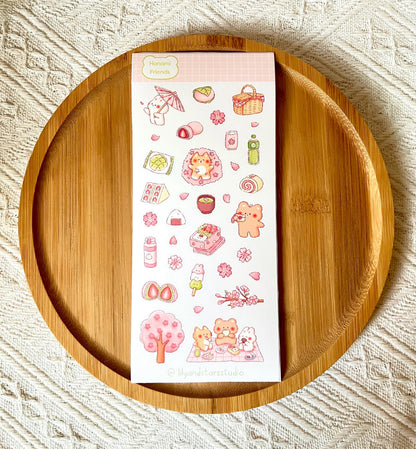 Hanami Friends Sticker Sheet