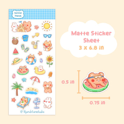 Summer Friends Sticker Sheet