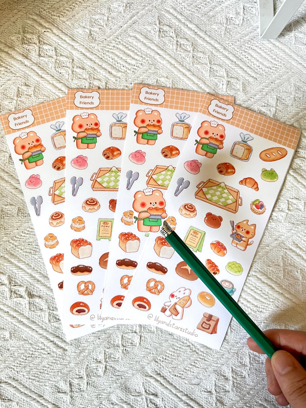 Bakery Friends Sticker Sheet: