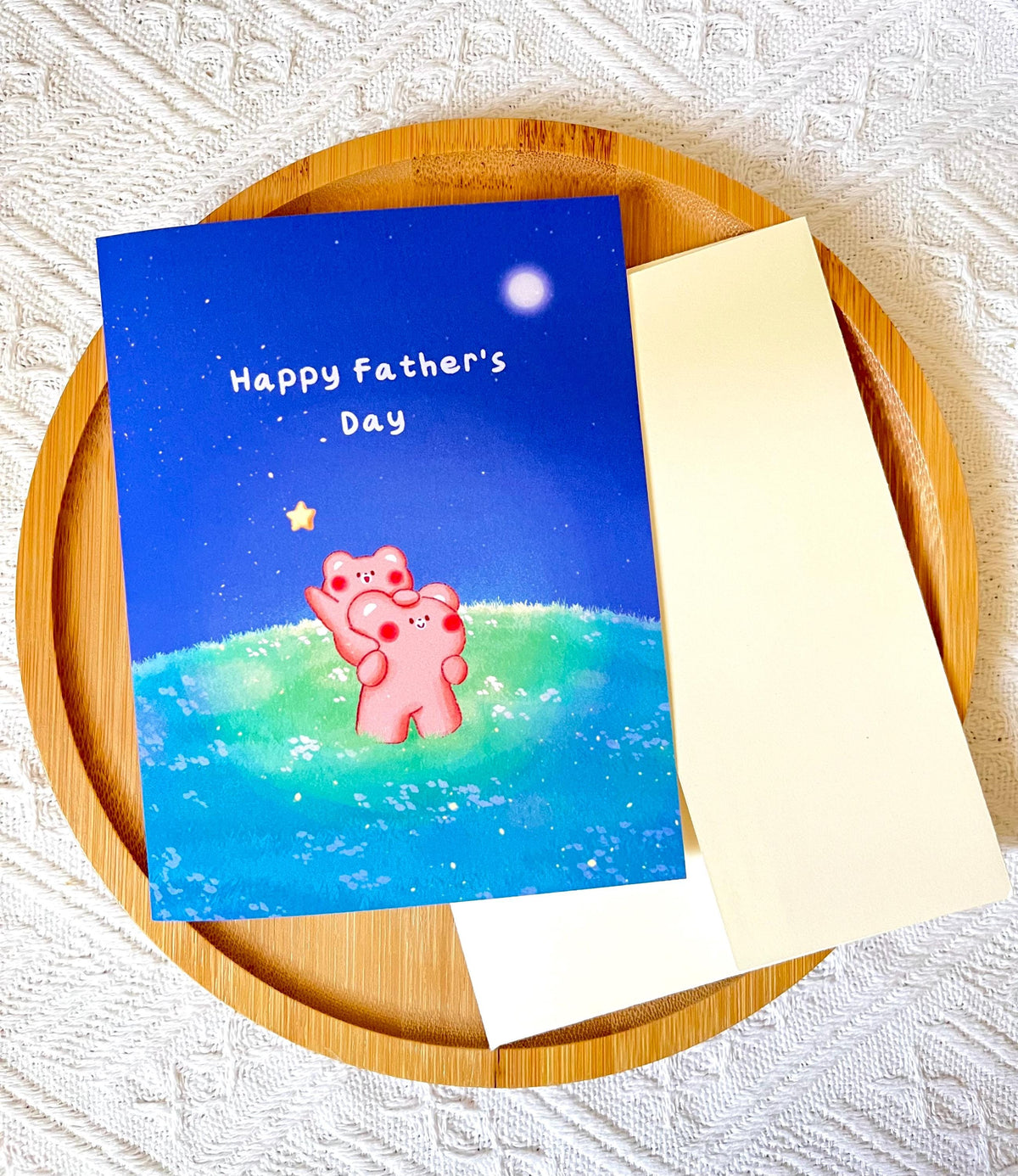 Happy Father's Day Card • Bear Greeting Card for Dad (4.25x5.5 in)