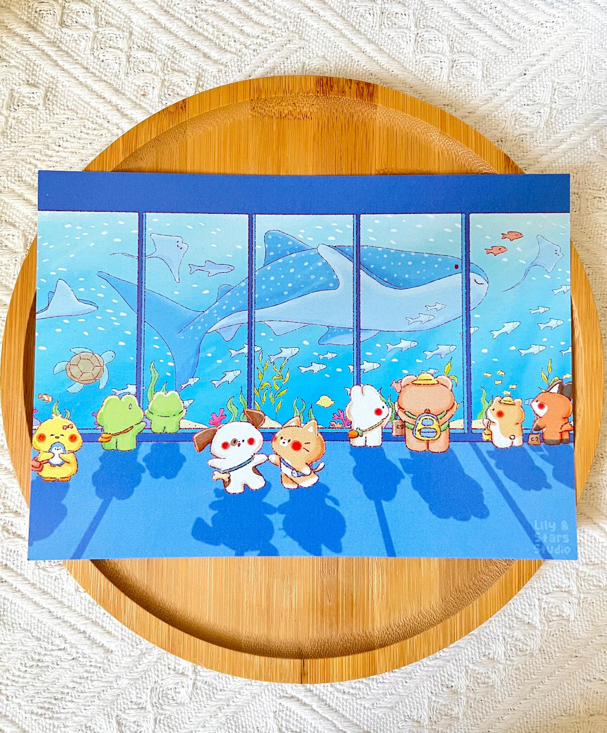 Aquarium Date Small Art Print (5x7 in)