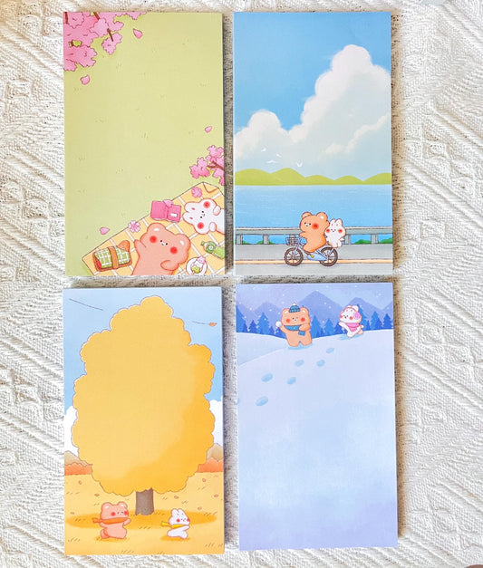 Through the Seasons Note Pad (3x5 in)