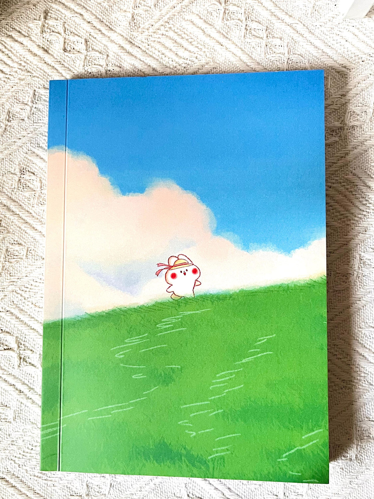 Bunny and Bear A5 Soft Cover Grid Notebook • Kawaii Stationery